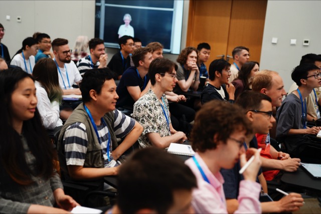At the lecture