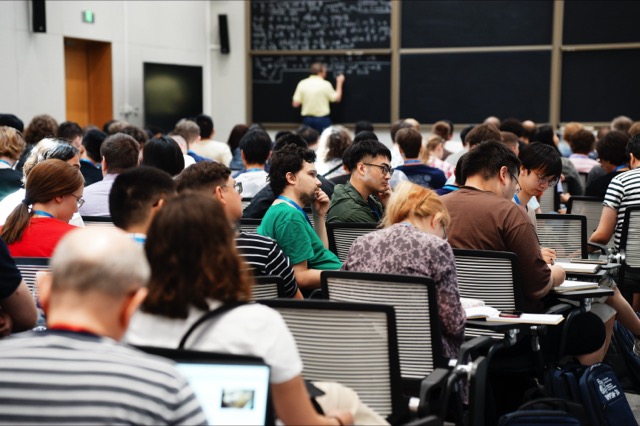 At the lecture