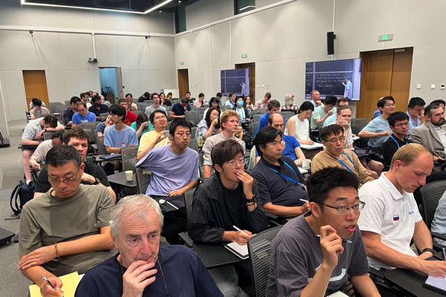 At the lecture