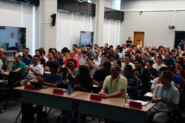 At the lecture